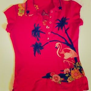 Embroidered polo shirt